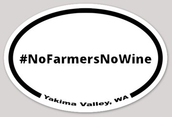 #NoFarmersNoWine Sticker